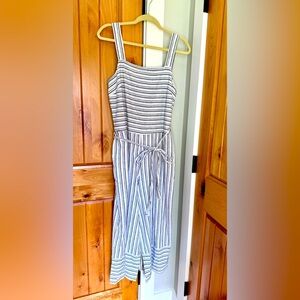 Beach Lunch Lounge wide leg linen blend romper jumpsuit